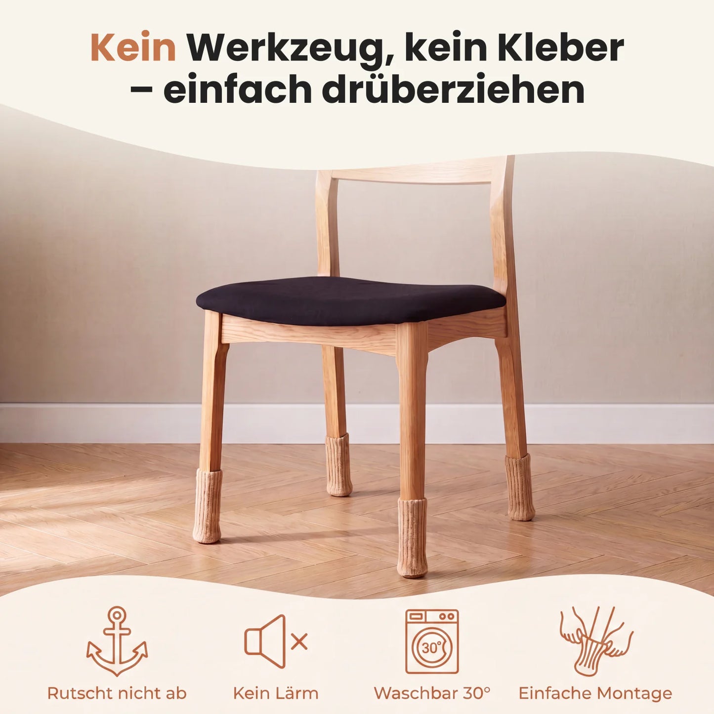 Stuhlsocken 4er Set